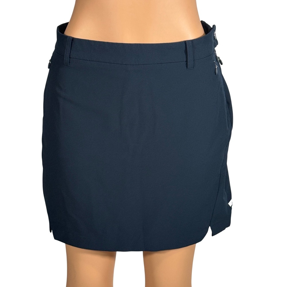 Kyodan Golf Navy Blue Pleated Back Skort with Built In Shorts Womens Size Medium